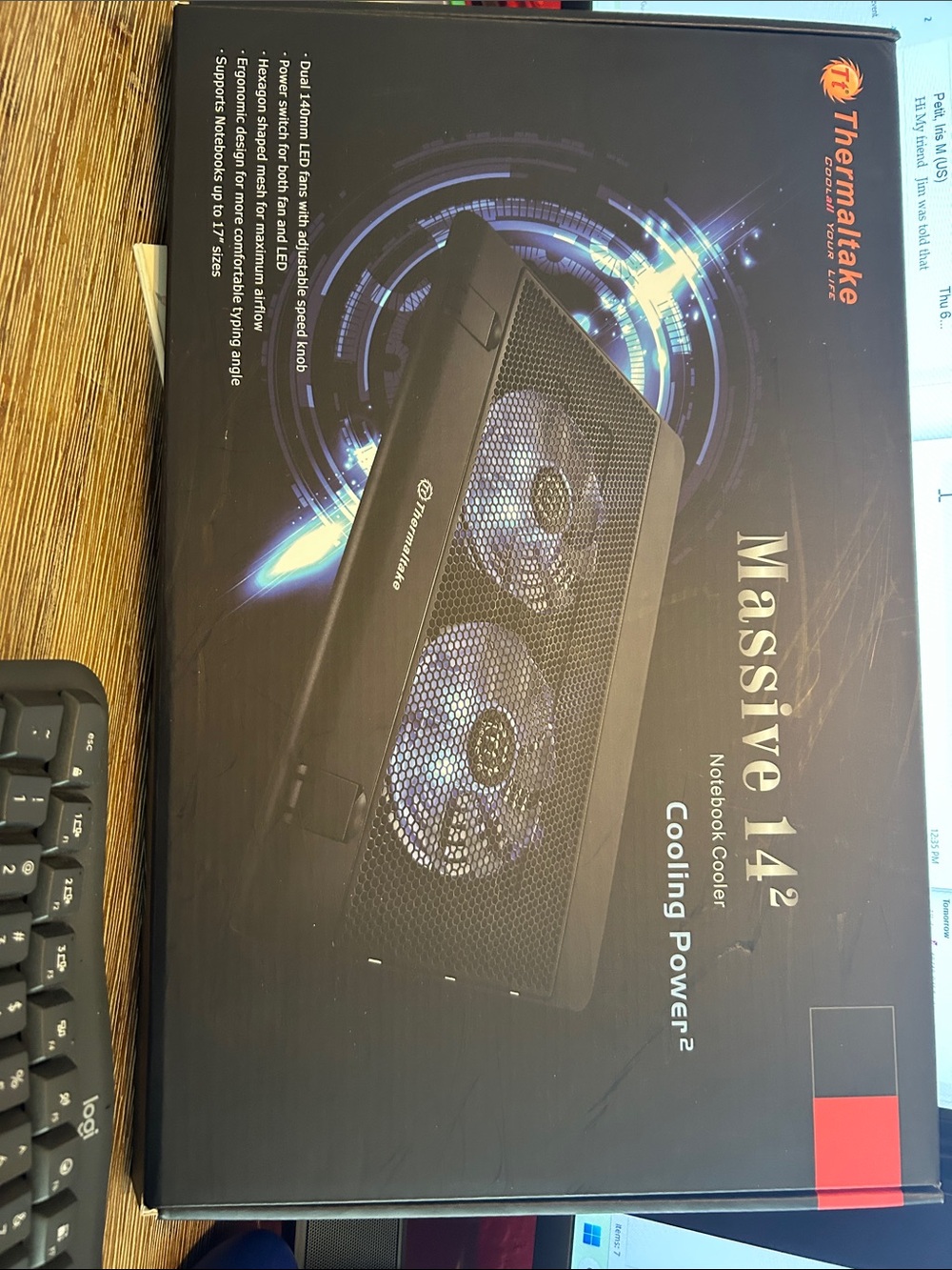 Thermaltake Massive 14.2" Notebook Cooler - Black